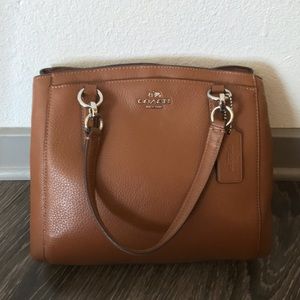 Brown Leather Coach Handbag